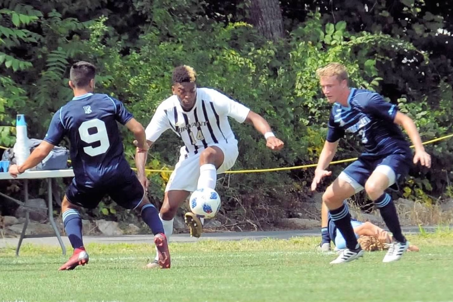 The Pathwai founder taking control of the ball during a Bryant match